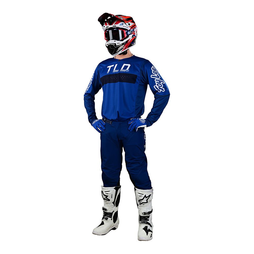 Troy Lee Designs 2024 Motocross Combo Kit SE Pro Grid Blue Navy